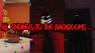 Every Ending To The Backrooms *UPDATED 2023*