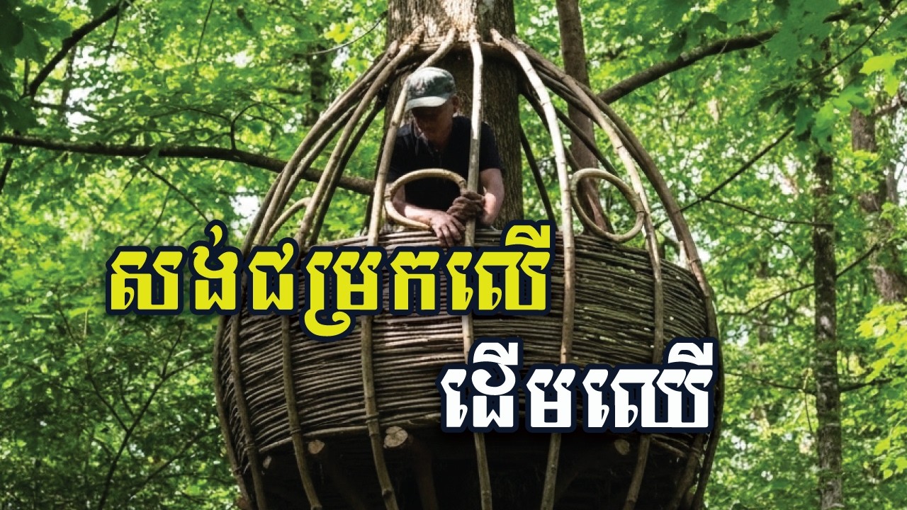 អ្នកជំនាញសង់ផ្ទះលើដើមឈើកម្ពស់ ១៨ម៉ែត្រ ក្នុងព្រៃជ្រៅ | Epic Treehouse Build