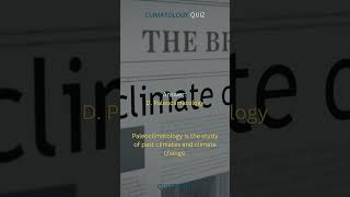 Climatology Quiz | How much do you really know about climatology? #climatology #climatechange #quiz