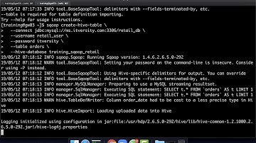 Create Empty Hive Table