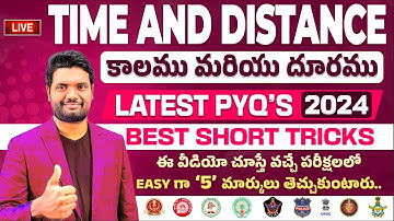 TIME AND DISTANCE LATEST PYQ