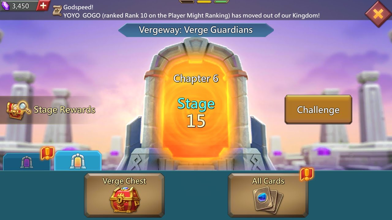 Lords Mobile Vergeway Chapter 6 stage 15