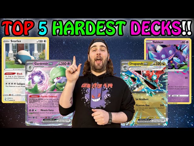 hardest card to get in pokemon tcg Top 5 Decks Play RIGHT NOW!!! Most Advanced Decks RANKED!!! Hardest cards to pull in