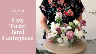 Easy Centerpiece Using a Cheap Target Bowl and Cup!  ~Flower Moxie