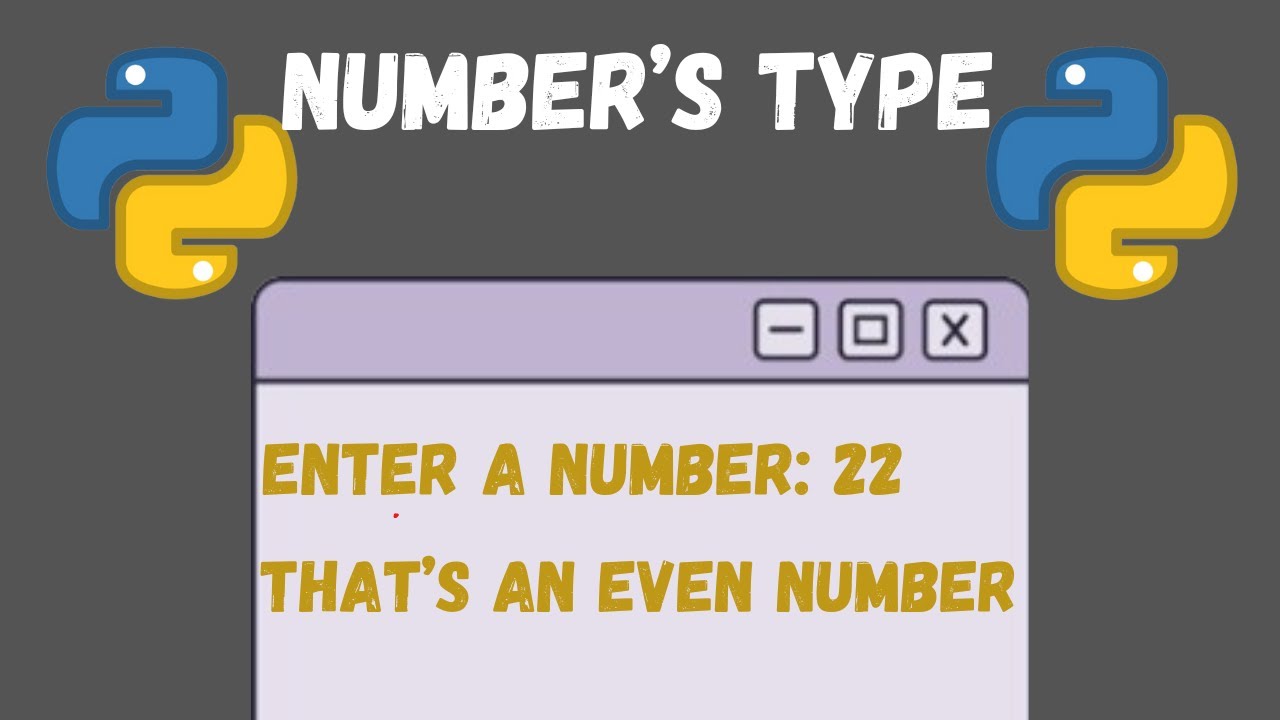 how to detect a number's type using python | step by step tutorial ...