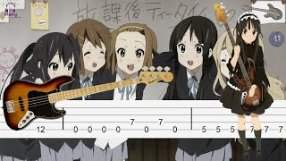 Fuwa Fuwa time - K-ON [Bass Tabs Tutorial]