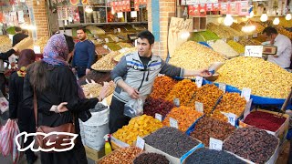 Tehran The Grand Bazaar Bustling Street Food