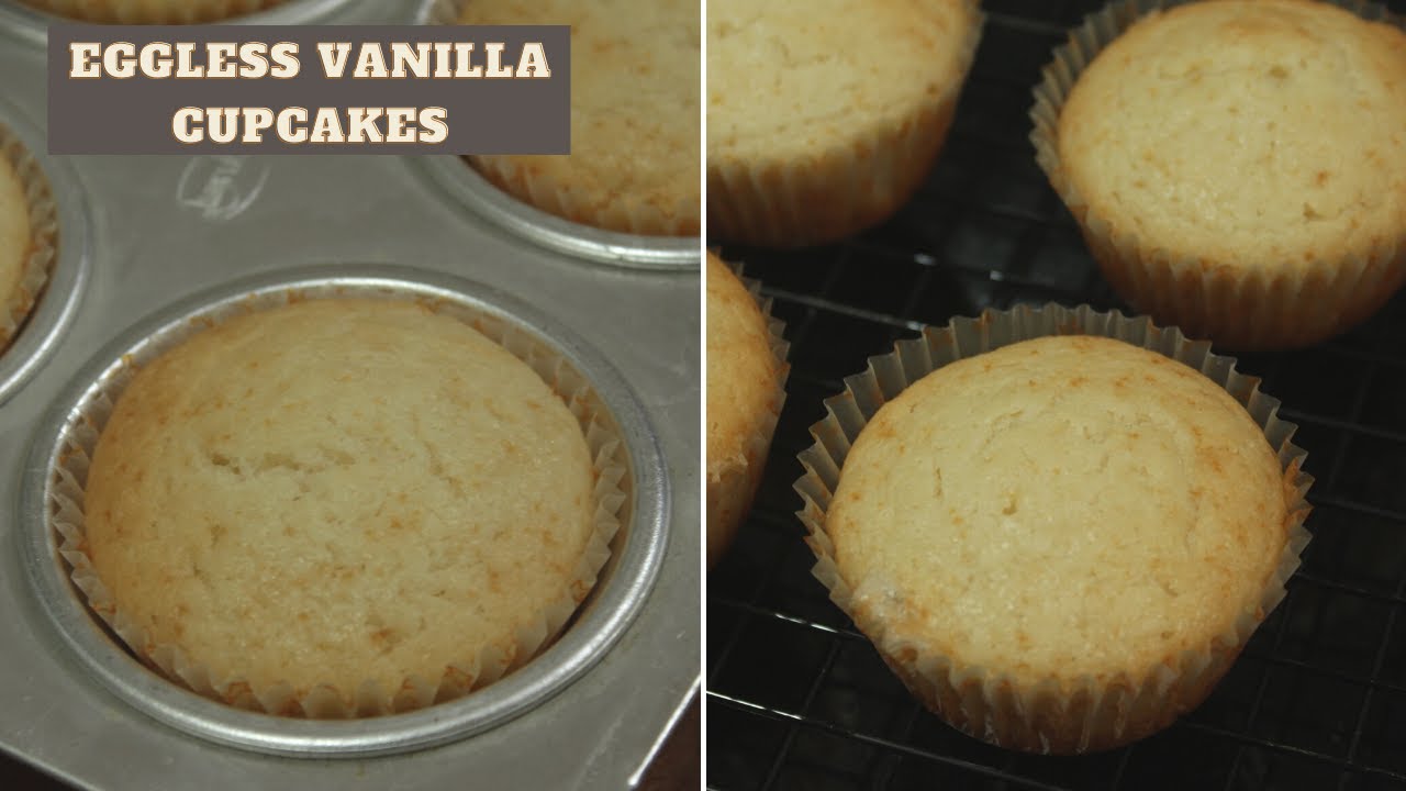 सिर्फ 1/2 कप दही से बानाईये व्हेनिला कपकेक्स  |Eggless Moist Vanilla Cupcakes Recipe|Vanilla Muffins