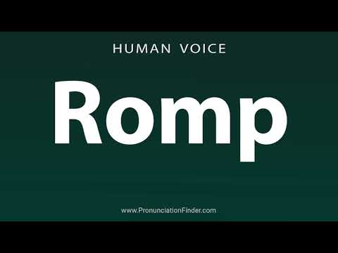 How To Pronounce Romp