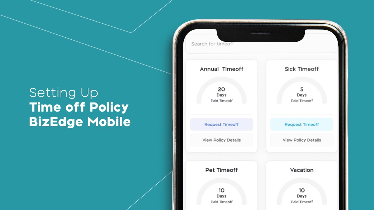 setting-up-time-off-policy-on-bizedge-mobile-youtube