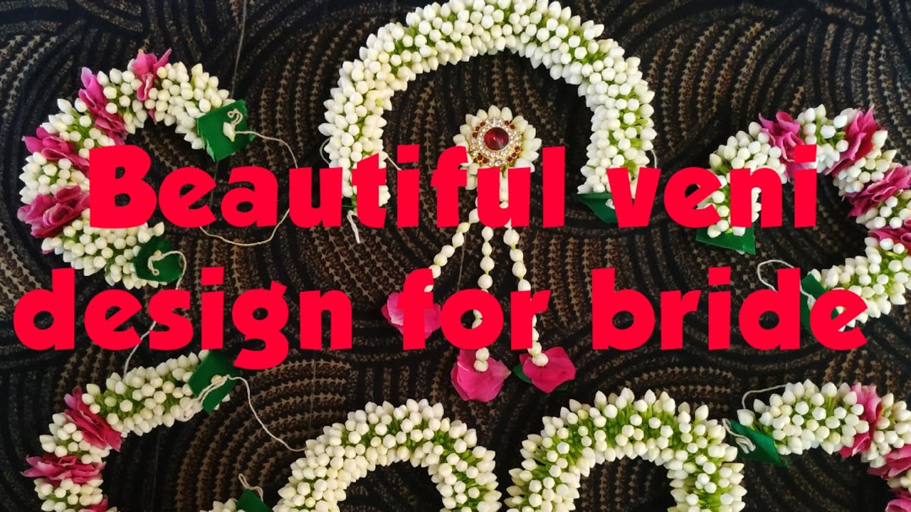 Flower veni flower gajra for Bride dulhan veni veni making gajra making