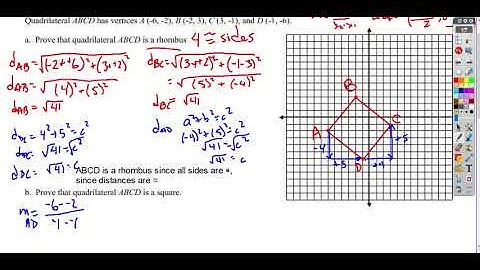 Geometry - Coordinate Geometry Proofs Review Video