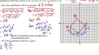 Geometry - Coordinate Geometry Proofs Review Video