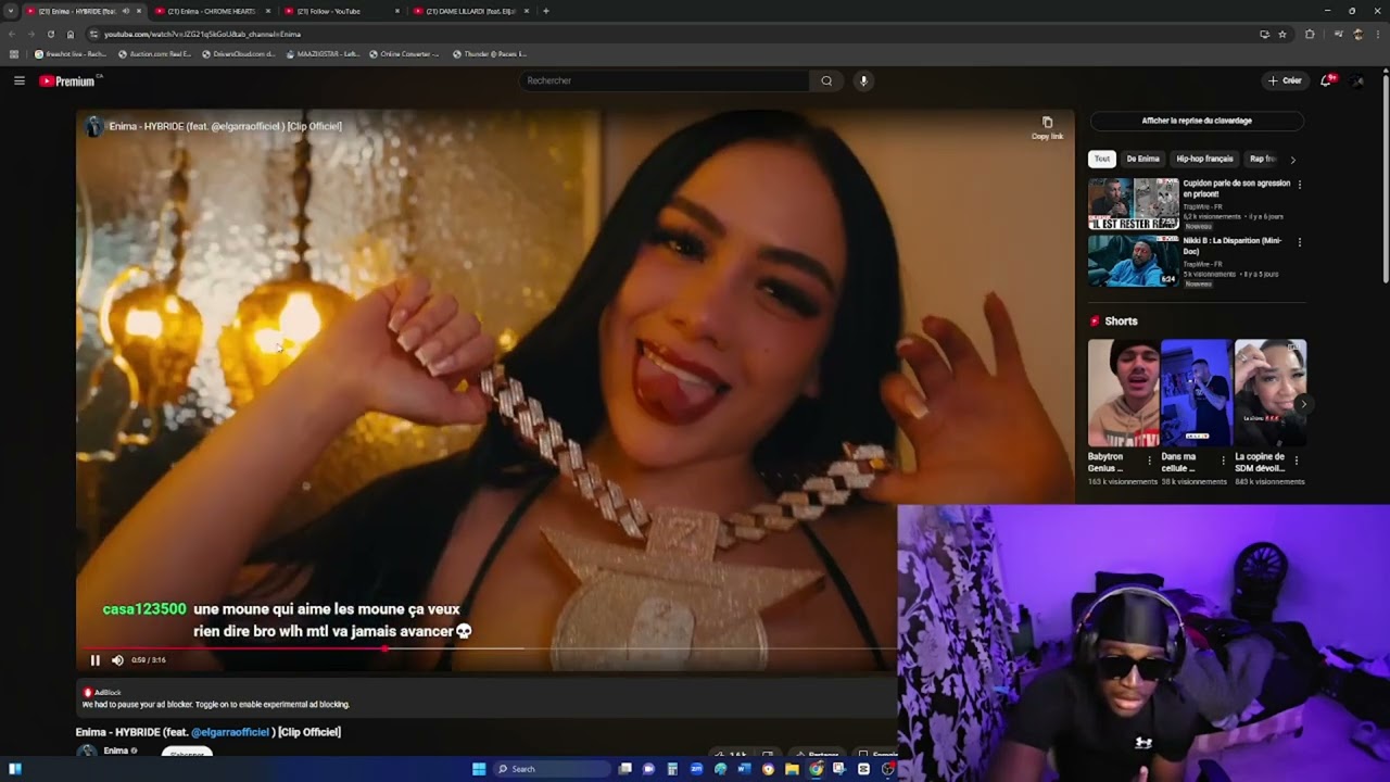 Maazii React To @EnimaOfficiel x @elgarraofficiel - HYBRIDE