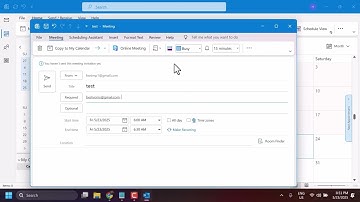 how to schedule a meeting in outlook and check availability