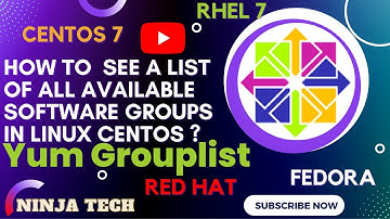 How to see a list of All available Software Groups in Centos