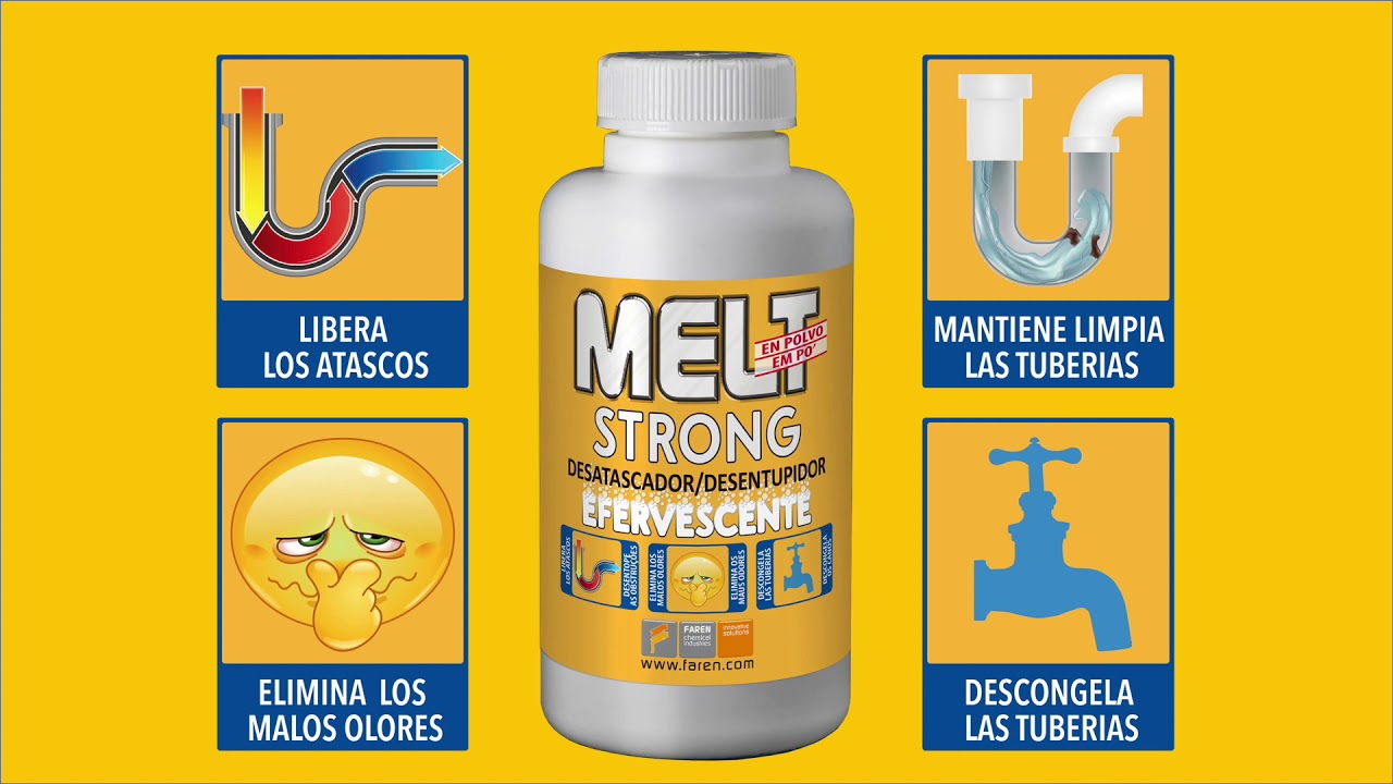 Desatascador Melt. Potente Desatascador tuberías