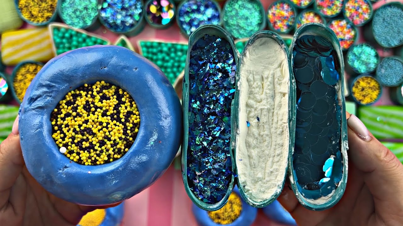 Satisfying ASMR video | clay cracking | crushing soap boxes with ...