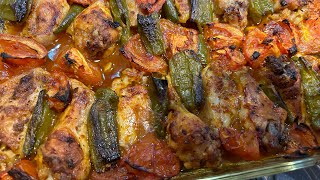 Firinda Sebzeli̇ Soslu Kanat Tari̇fi̇ Baked Wings Recipe With Vegetable Sauce