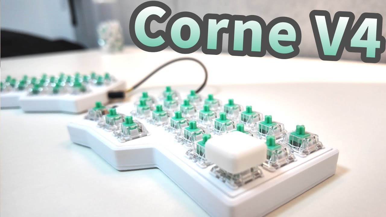 自作キーボード】Corne V4 Cherryを組む。悩ましいキーマップ。設計