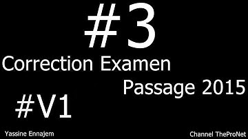 3 - Correction Examen Passage 2015 - V1 - Partie 2/2 (mathématiques appliquées ) | DARIJA