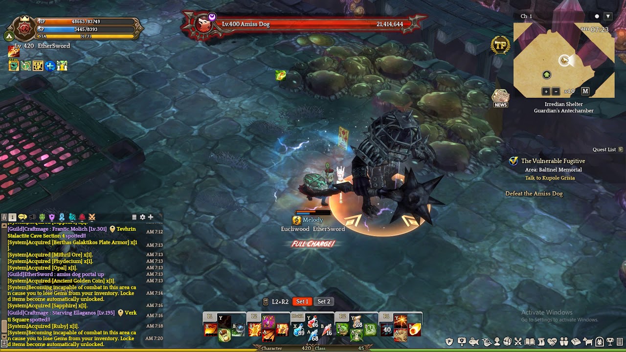 ToS Using Korup on Amiss Dog