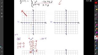 How to Graph a Piecewise Function   part 2