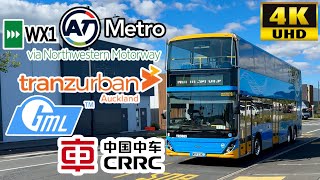[Auckland Transport AT Metro: Western Express WX1 Westgate to City Centre] Gemilang CRRC eD12 MAX