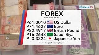 Foreign exchange rate, April 29, 2026 | One Western Visayas