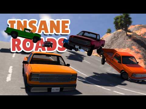 Driving the CRAZIEST Roads in BeamMP! 🤯🚗🔥
