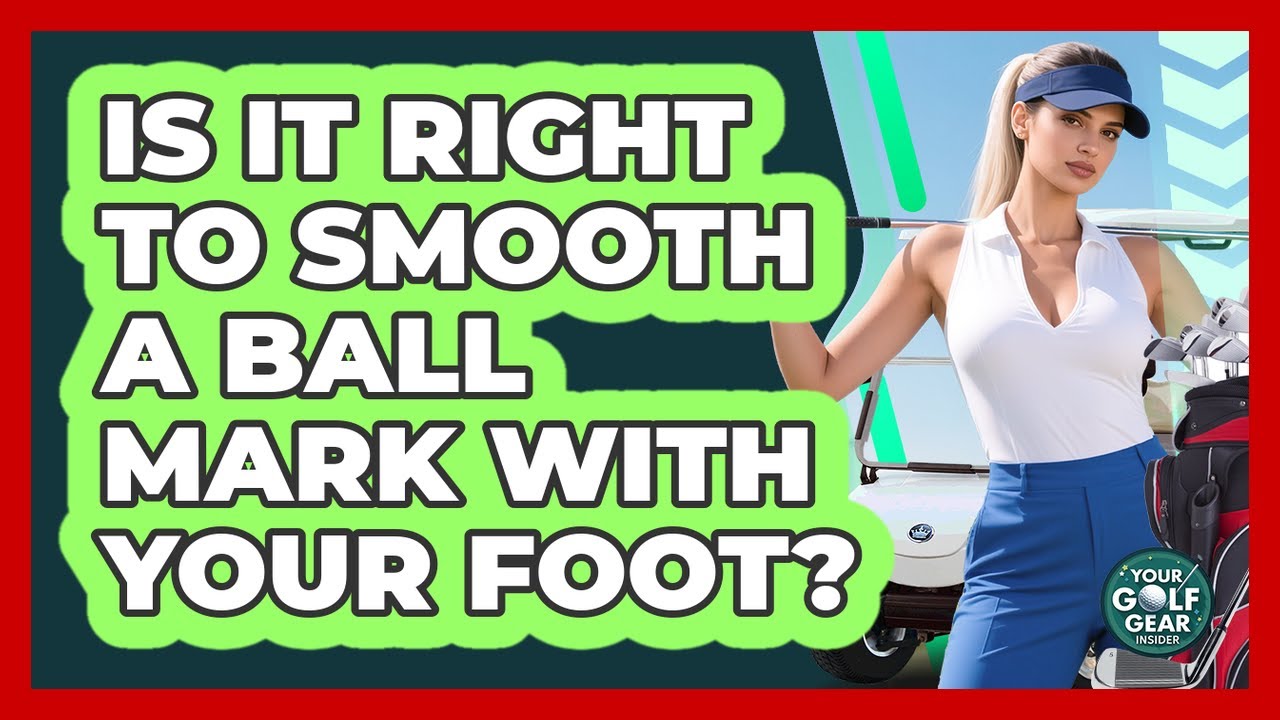 Is It Right To Smooth A Ball Mark With Your Foot?