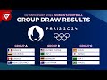  draw results olympics paris 2024 womens football group stage