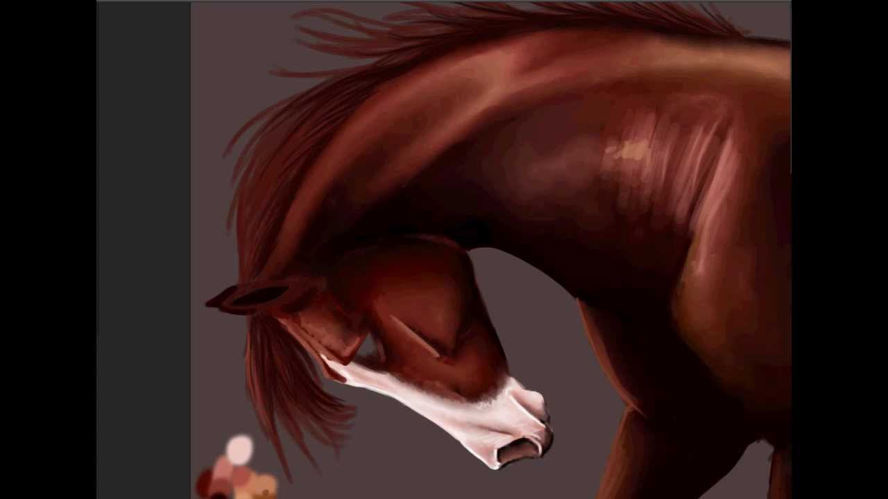 Rose - Horse speed painting