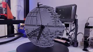 Death Star Clock - 3D Printed in PLA Filament