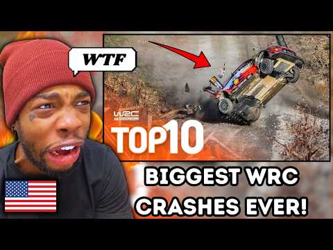 American Reacts to Top 10 BIGGEST WRC Crashes Ever