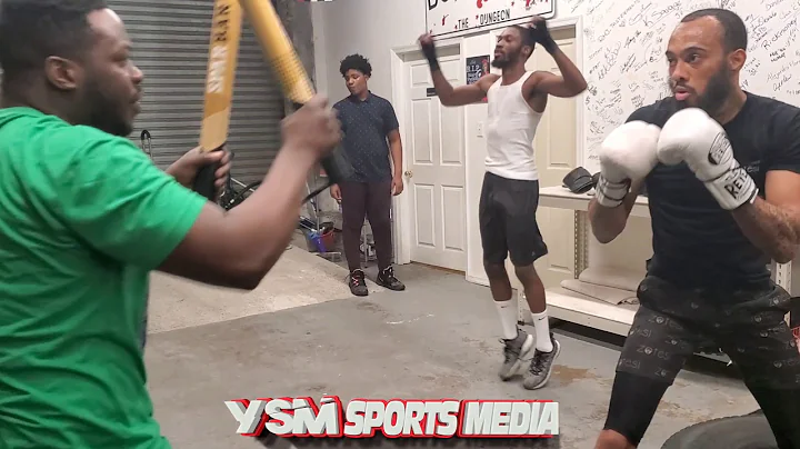 Donald Smith Sharpens his tools with Trainers Greg...