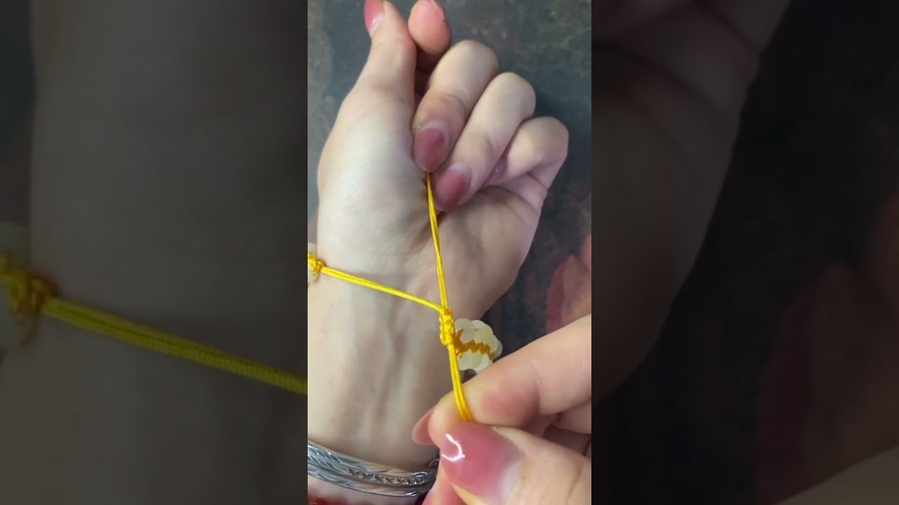 How to tie diagonal clove hitch knot to DIY a Gemstone bracelet?