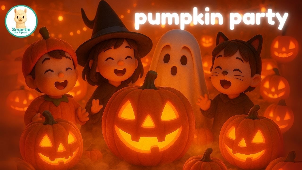 Pumpkin Party 🎃 Halloween Song for Kids | Smartie the Alpaca