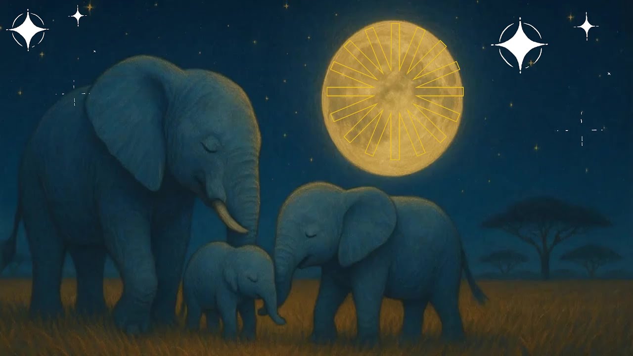 INSTRUMENTAL AFROBEAT LULLABY LOFI ELEPHANT COZY | NIGHTTIME LOOP FOR KIDS AND BABIES