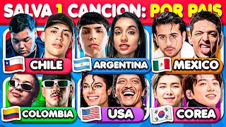 Salva 1 Canción por Cada País 🌎🤔🎶 ¿Qué Canción Prefieres? | TriviaTime