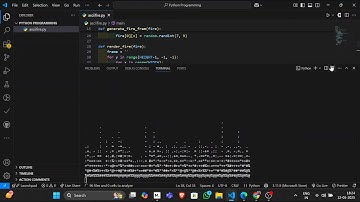 🔥 Python Fire Simulation Tutorial | Create Stunning Terminal Animation in Python!