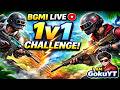 🔥 BGMI LIVE 1v1 CHALLENGE | Random Players Battle Each Other 😈 | Custom Room | I am GokuYT