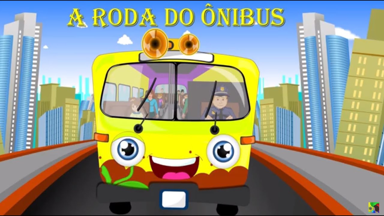 A roda do ônibus roda, roda | Portuguese Wheels on the bus | Video musical  infantil - YouTube