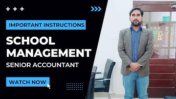 School Management System | Important Instructions | Part 1