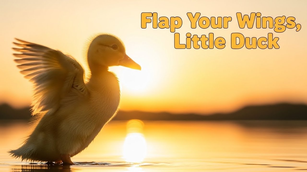 Взмахни крыльями, утёнок | Детская песенка-потешка для детей | Веселая песенка про утёнка