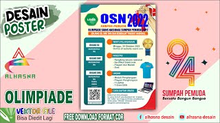 Cara Desain Poster Pamflet Brosur Hari Sumpah Pemuda 2022 dengan CorelDRAW | olimpide sains nasional screenshot 5