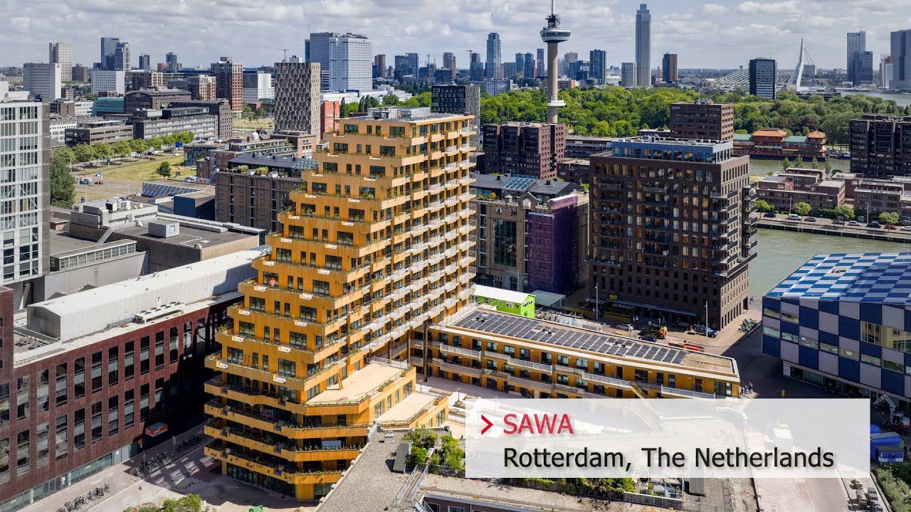 SAWA Rotterdam: Circular high-rise residential building - made of timber
