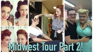 pinup hair and makeup midwest tour part 2 with cherry dollface