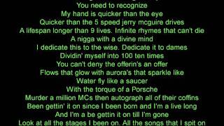 Canibus - 100 Bars (w/ lyrics)