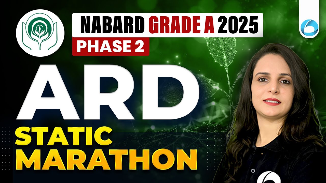 ARD Static Marathon for Phase 2 | NABARD Grade A 2025 - YouTube